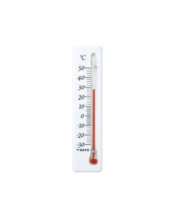sksato 1715-00 型迷你冰箱温度计，立式，-30 至 50°C，白色
