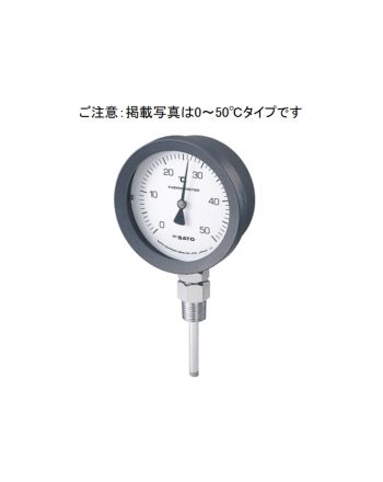 sksatoNo. 2085-02 双金属温度计 BM-S-100P 0-50℃ 50L