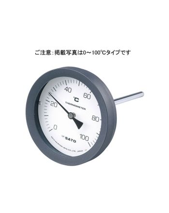 sksatoNo. 2080-06 双金属温度计 BM-T-100P 0-50℃ 150L